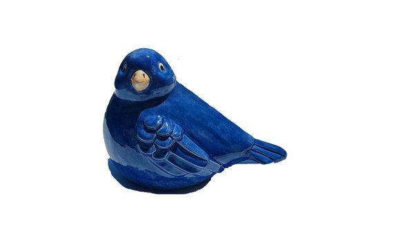Keramik Vogel "Frieda"